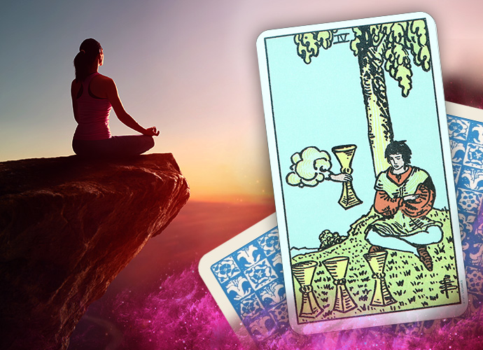 The Four of Cups Tarot Card Psychic Cards