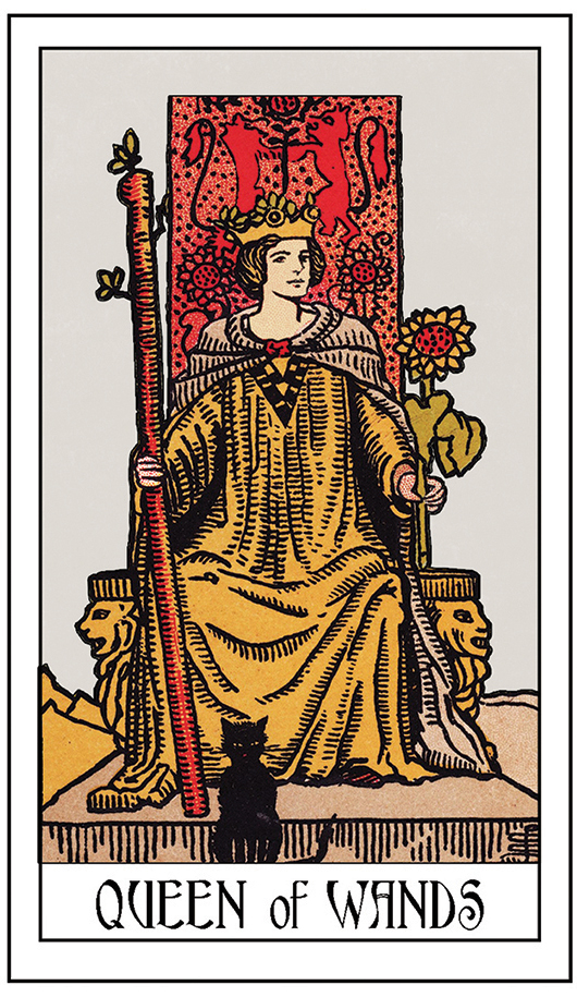 Queen of Wands Psychic Cards